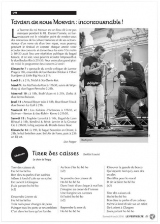 Festival Interceltique Lorient Évènement: Festival Interceltique de Lorient 2016
Journal: Festicelte n°2
Groupe: Startijenn
Photo: Tony Maillard