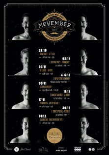 Movember 2017 - Évènement : movember 2017
Supports : affiches - flyers - WEB
Clients : Café sur Cours - Tontons Moustachus
Photos: Studio Tony Maillard.